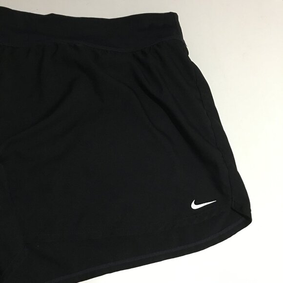 Nike Womens Size 3X Running Shorts Solid Black - Picture 2 of 11